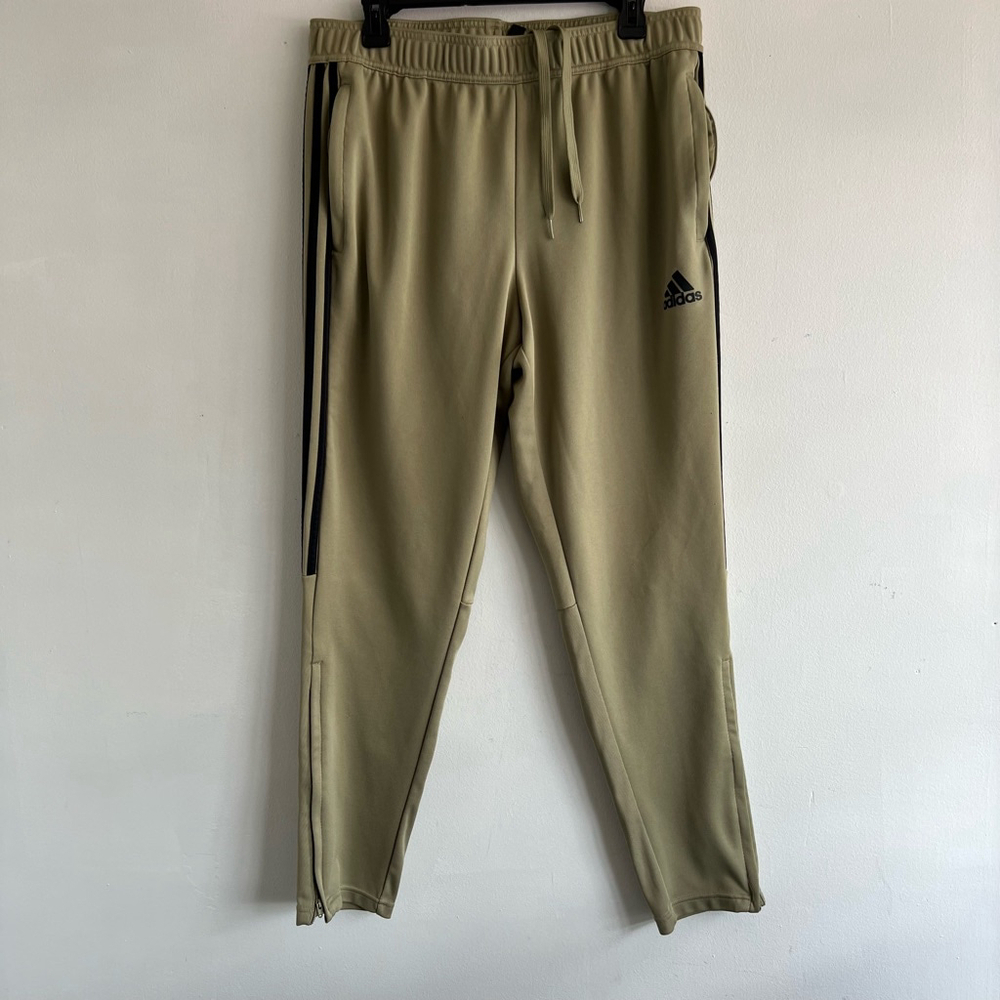 Men's Adidas Athletic Track Pants Green Black Size XL